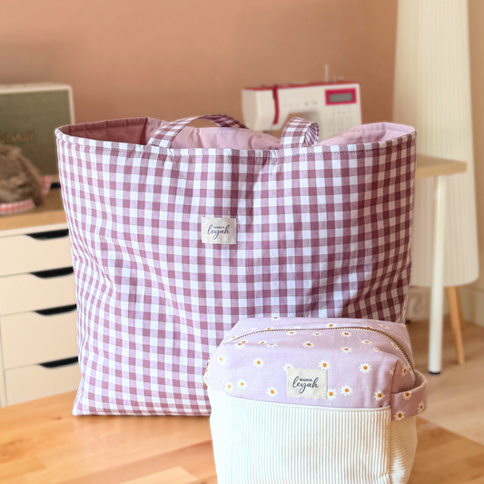Sac Cabas - Vichy Violet