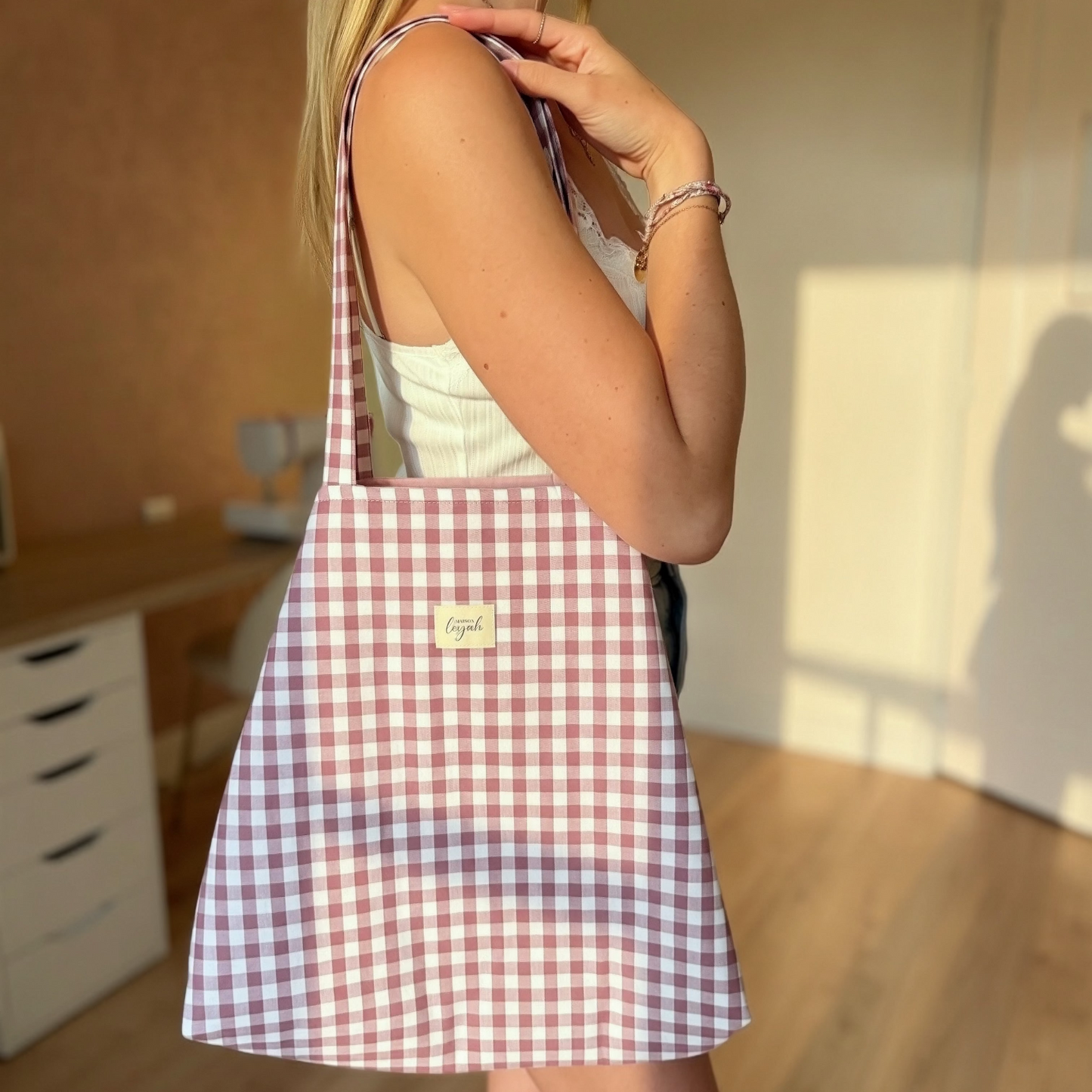 Sac Cabas - Vichy Violet